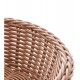 Cesta 21,8x6,5cm De Rattan Plástico Redonda